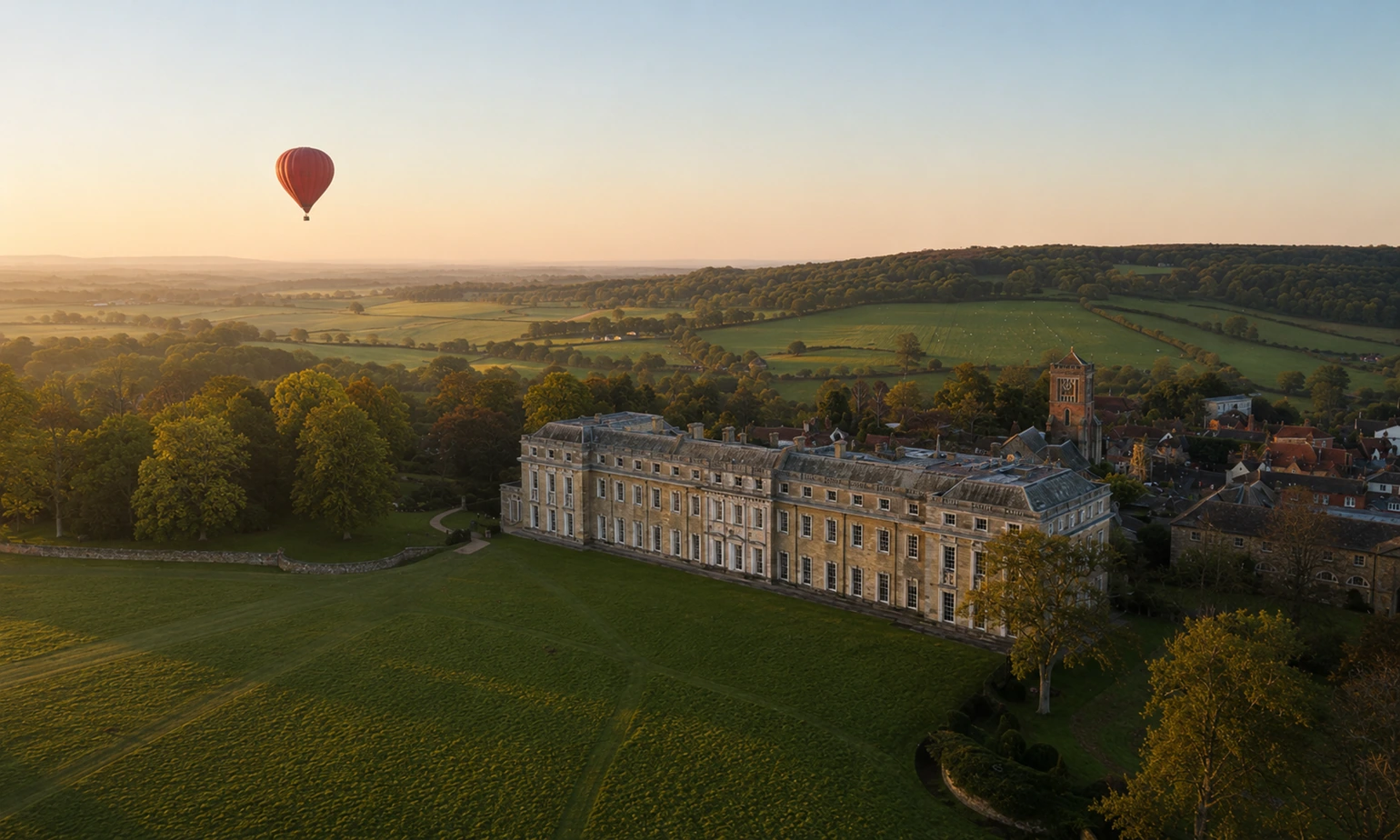 Hot air balloon flight in Petworth, West Sussex