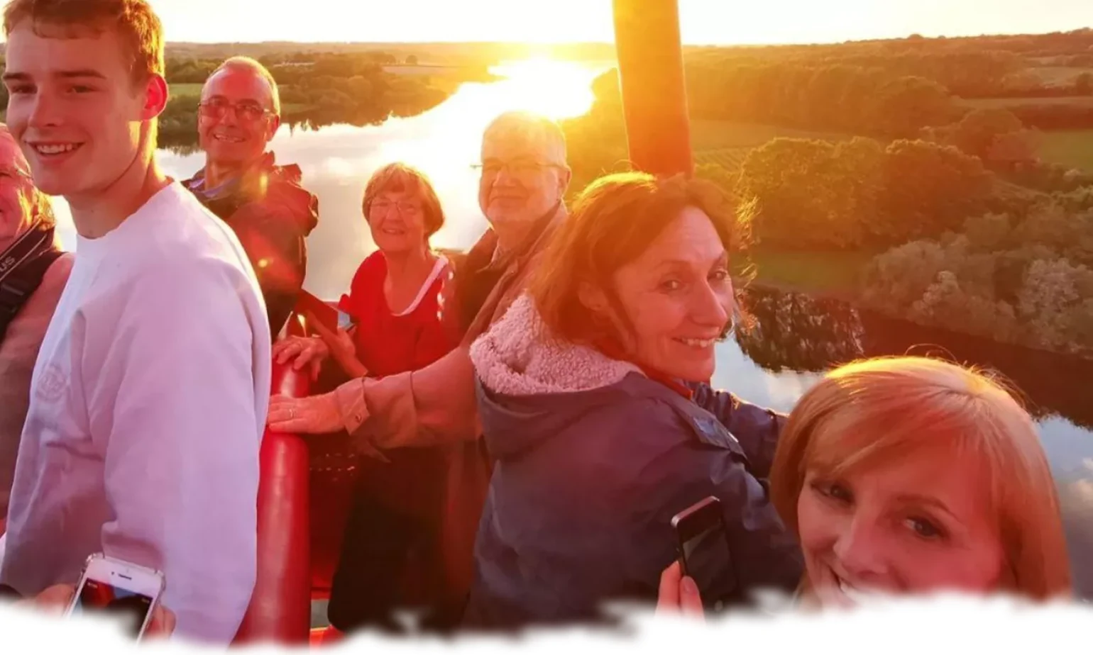 Hot air balloon flight from Headcorn, one of the closest launch locations to Hythe, Kent