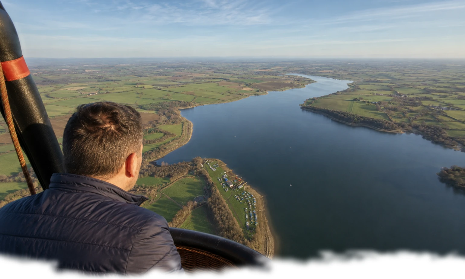 Hot air balloon flight from Northampton, one of the closest launch locations to Cosgrove Park